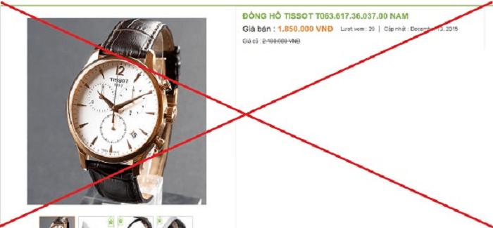 Cảnh giác với những đại lý đồng hồ Tissot chính hãng giá sốc